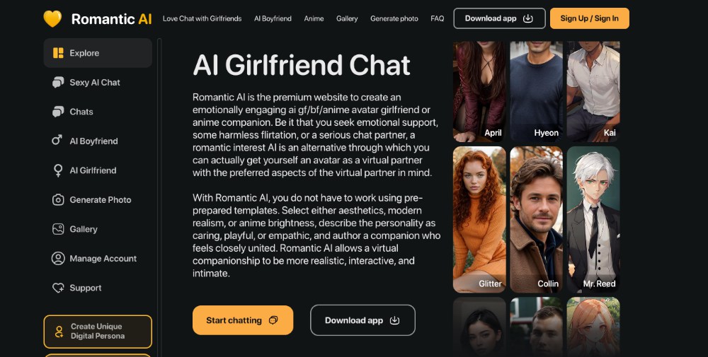 romantic-ai feature Image